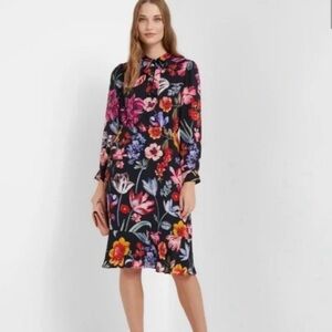 J. Crew Tie Neck Midi Dress NWT